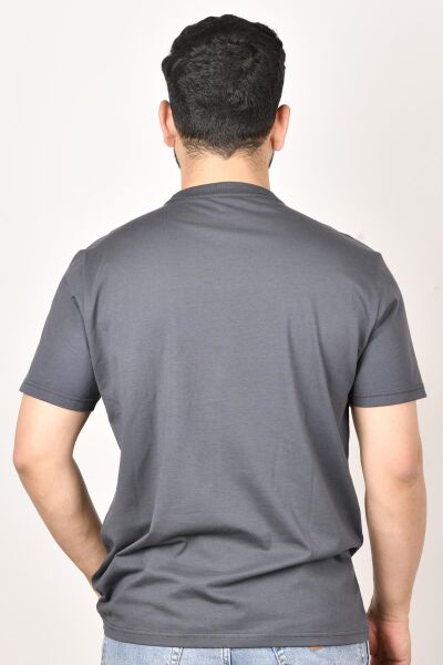 Lee L211918003  Antrasit Bisiklet Yaka Erkek T-shirt