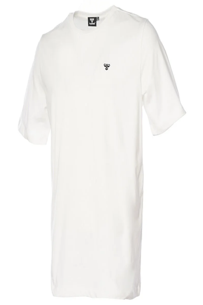 Hummel 911865-9003 T-IC ICO Ekru Erkek Regular Kesim Bisiklet Yaka Göğüsten Logolu Tshirt