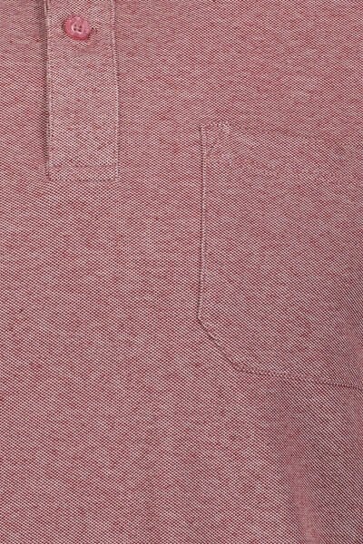 Altınyıldız 4A9000000004 Bordo-Beyaz Erkek Tek Cepli Polo Yaka T-shirt