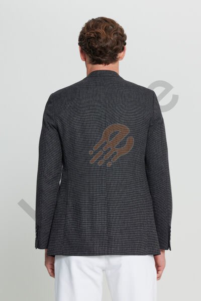 Altınyıldız ACE004252192 Siyah Erkek Regular Fit Astarsız Ceket