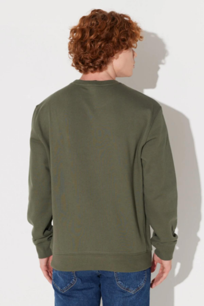 Lee L81IRYA61 Haki Biskilet Yaka Erkek Sweatshirt