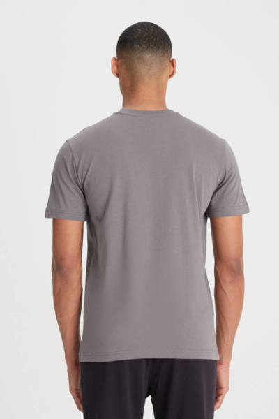 Lee L60UFQ003 Antrasit Erkek Regular Fit Bisiklet Yaka Normal Kesim Lee Logolu Tşört