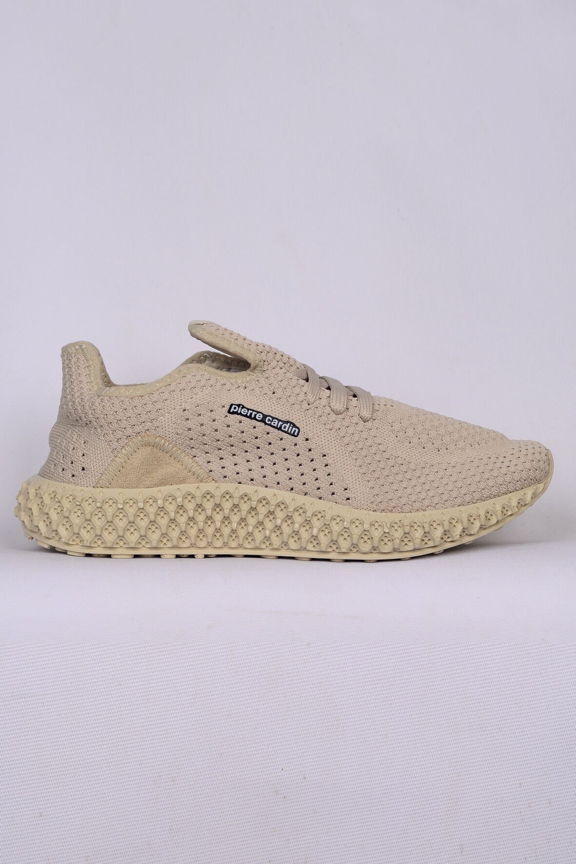 Pierre Cardin PC-30679 Ortapedik Tabanlı Hava Alan Fileli Ve Bağcıklı Bej Erkek Sneaker Ayakkabı