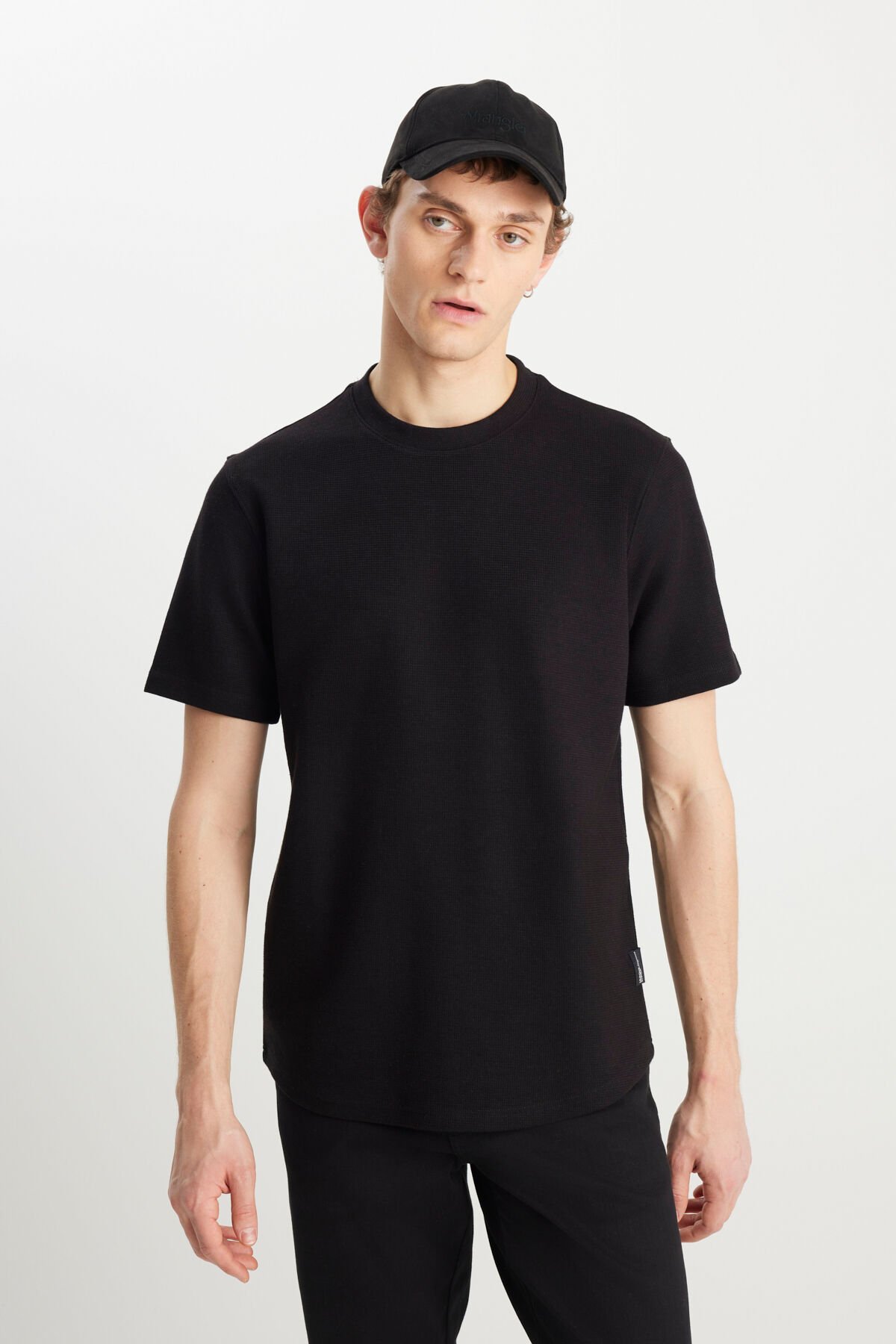 Wrangler W2510718001 Siyah Erkek Regular Fit Bisiklet Yaka T-shirt