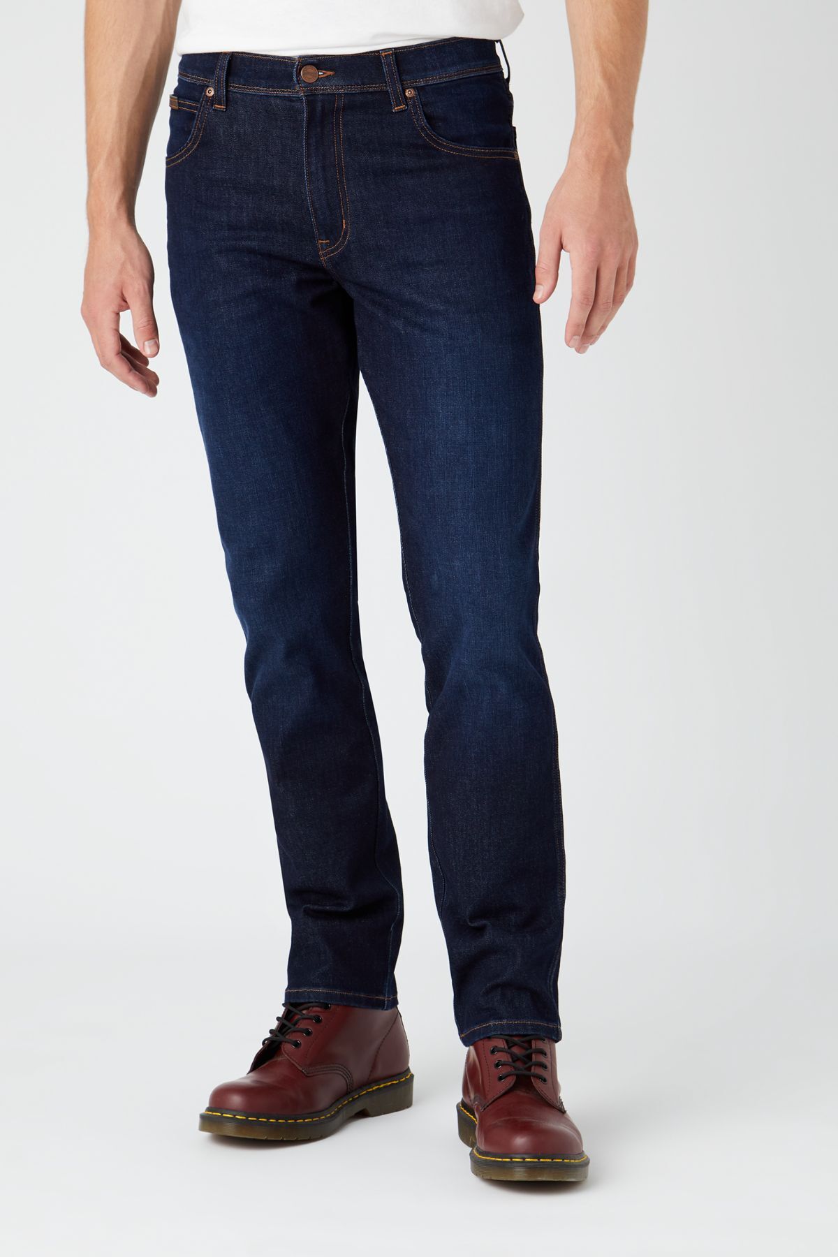 Wrangler W12SAO990 Texas Silim Mavi Erkek Geniş Bel Geniş Paça Özel Seri Kot Pantalon