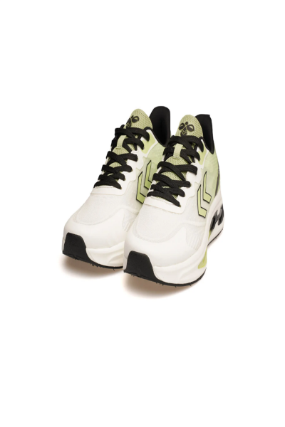 Hummel 900736-2830 HML FUTURE Şevron Detaylı Tekstil Üst Yüzey Rahat Taban Beyaz-Yeşil Erkek Spor Ayakkabı