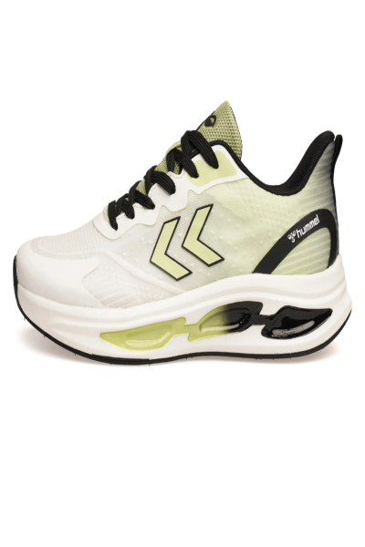 Hummel 900736-2830 HML FUTURE Şevron Detaylı Tekstil Üst Yüzey Rahat Taban Beyaz-Yeşil Erkek Spor Ayakkabı