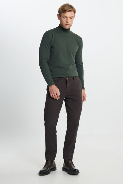 Altınyıldız ACE012510149 Kahverengi Erkek Önde Yan Cepli Pantalon