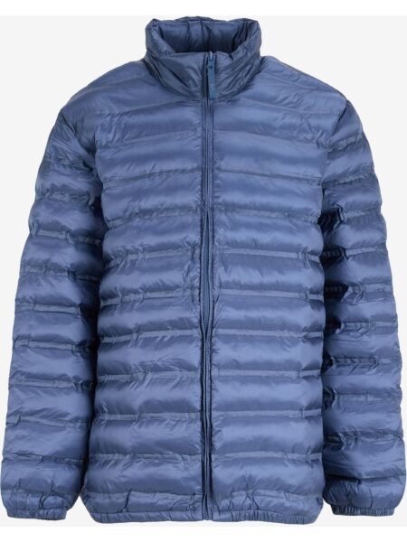 Lee L242028TF İndigo Erkek Koldan Ve Bel Altından Lastik Detaylı Fermuarlı Gizli Kapüşonlu Şişme Mont