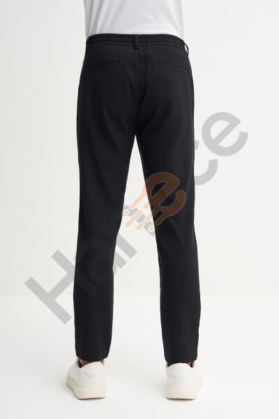 Cazador 03045 Siyah Erkek Jogger Beli Lastikli İpli Pantolon