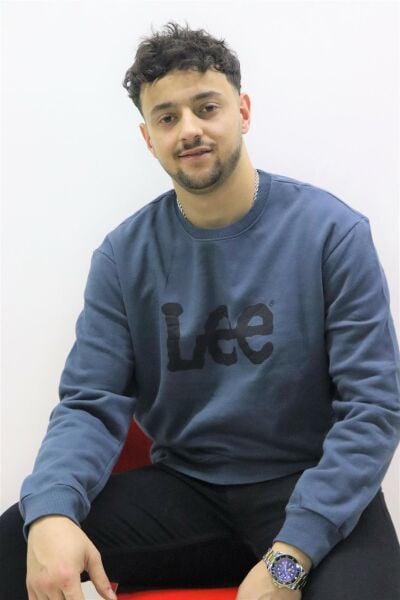 Lee L80XTJTG  Erkek Koyu Gri Bisiklet Yaka Sweatshırt