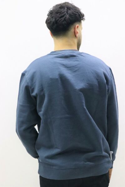 Lee L80XTJTG  Erkek Koyu Gri Bisiklet Yaka Sweatshırt