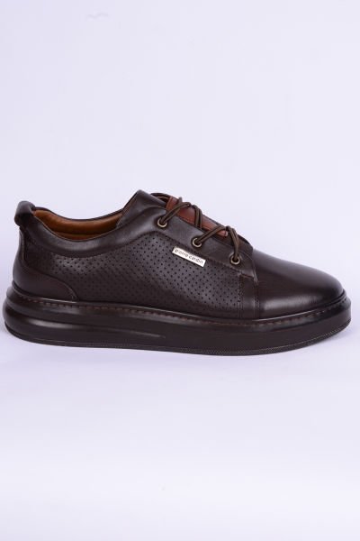 Pierre Cardin 9701 Casual Deri Ortopedik Günlük Kahverengi Erkek Ayakkabı