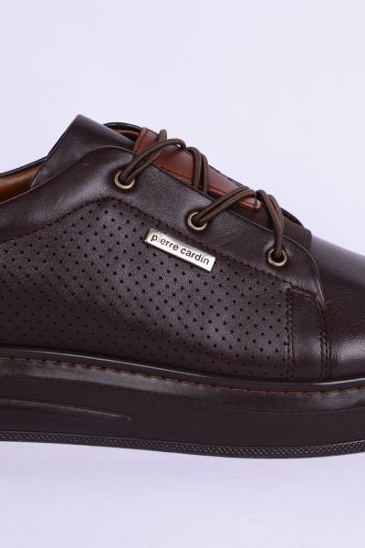 Pierre Cardin 9701 Casual Deri Ortopedik Günlük Kahverengi Erkek Ayakkabı