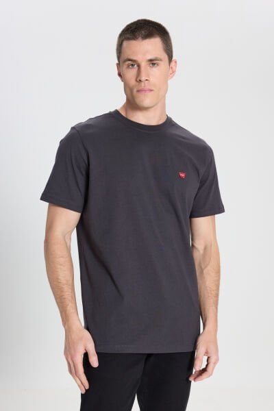 Wrangler W7NM203877M39 Erkek Antresit Bisiklet Yaka T-shirt