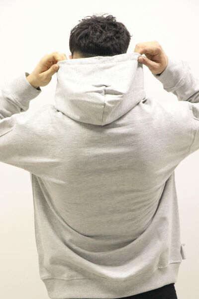 Lee L84JRYMP Erkek Gri Kapüşonlu Sweat