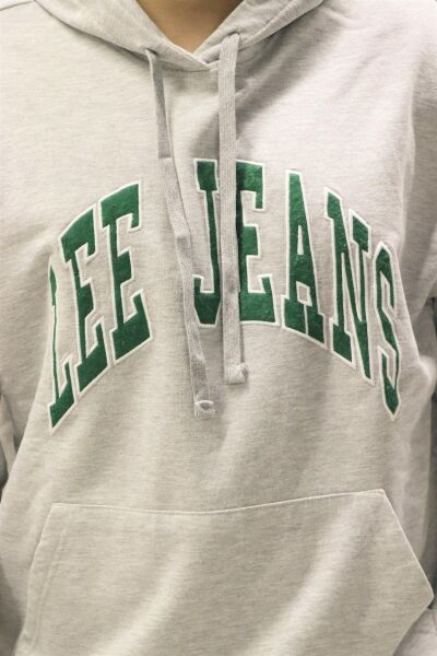 Lee L84JRYMP Erkek Gri Kapüşonlu Sweat