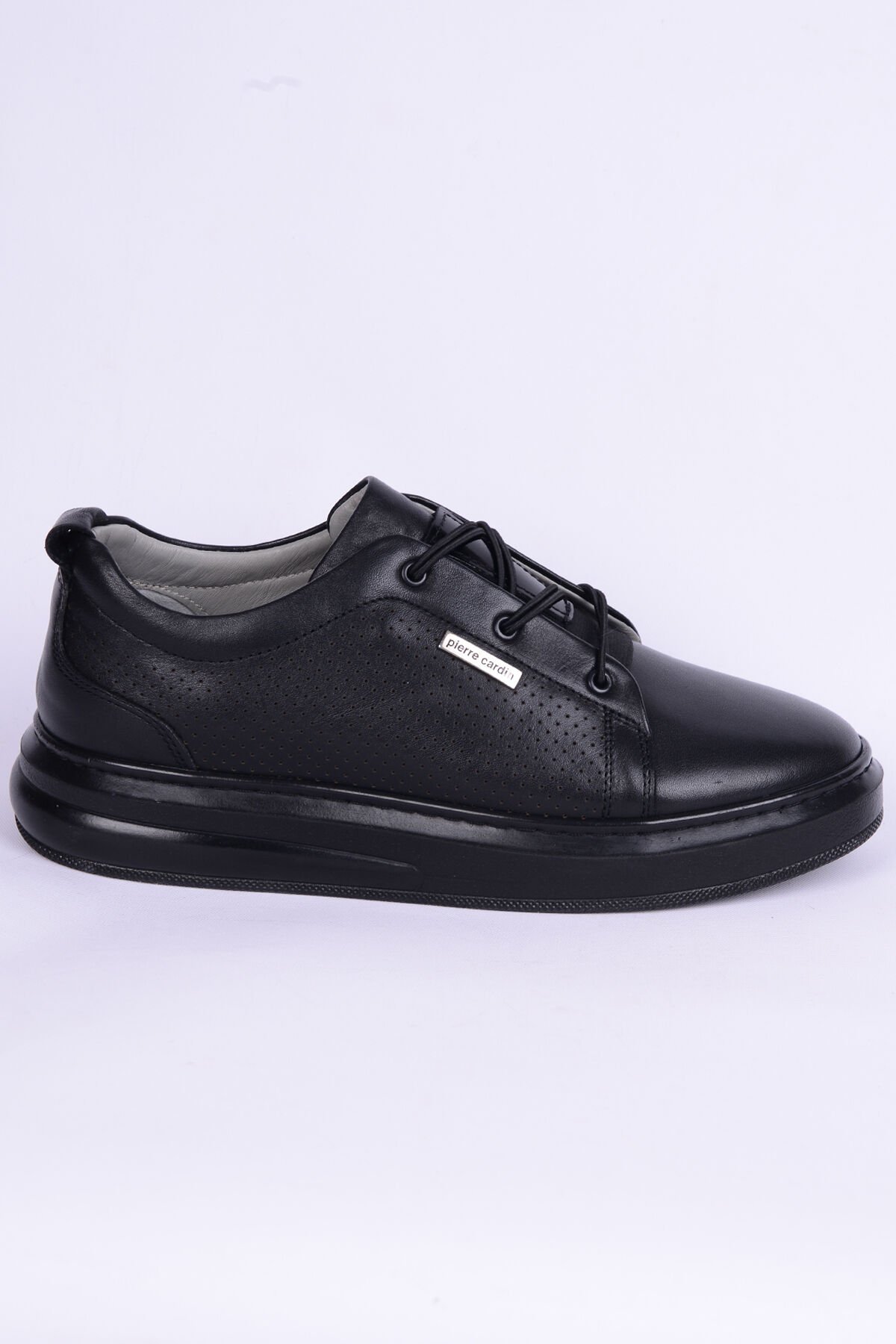 Pierre Cardin 9701 Casual Deri Ortopedik Günlük Siyah Erkek Ayakkabı