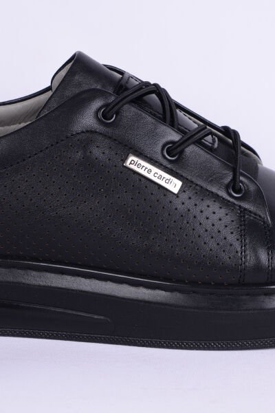 Pierre Cardin 9701 Casual Deri Ortopedik Günlük Siyah Erkek Ayakkabı