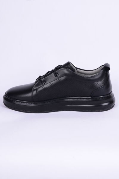Pierre Cardin 9701 Casual Deri Ortopedik Günlük Siyah Erkek Ayakkabı