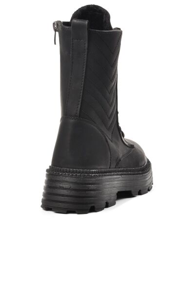 Ayakmod Bel2216ZN Kadın Siyah Deri Bot