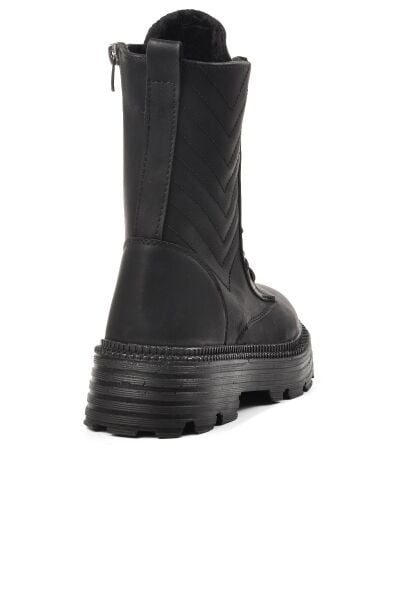 Ayakmod Bel2216ZN Kadın Siyah Deri Bot