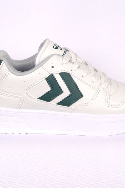 Hummel 900725-9208 HML KAYNO Bağcıklı Ortapedi Taban Deri Beyaz-Yeşil Kadın Spor Ayakkabı