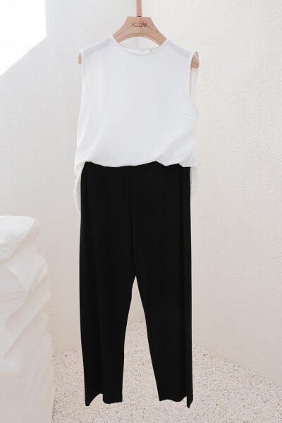 Allday BOX0004AL0 Siyah Kadın Likralı Pantolon Astarı