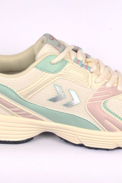 Hummel 900695-9804 HML PERFORMANCE 500 Fileli Bağcıklı Ortapedik Tavan Ekru Kadın Spor Ayakkabı