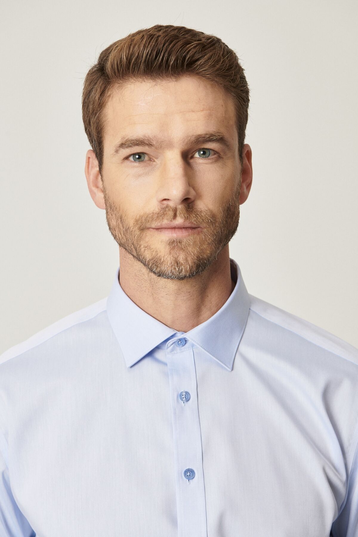 Altınyıldız YDA2000000019 Açık Mavi Erkek Non İron Comfort Fit Normal Kesim Normal Yaka Uzun Kol  Gömlek