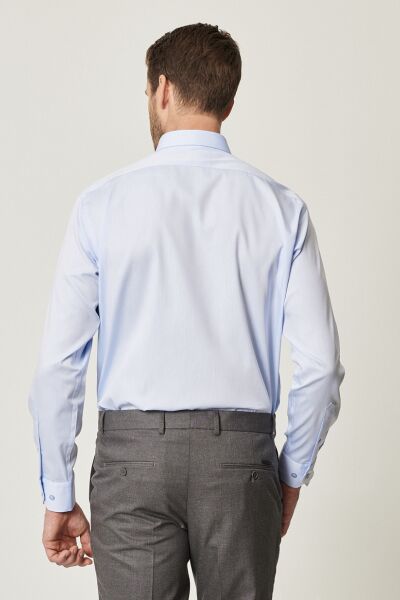 Altınyıldız YDA2000000019 Açık Mavi Erkek Non İron Comfort Fit Normal Kesim Normal Yaka Uzun Kol  Gömlek