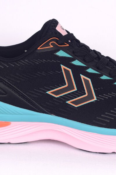 Hummel 900696-2761 HML PLAX Üstü Fileli Ve Bağcık Detaylı Ortapedik Taban Siyah-Pembe Kadın Spor Ayakkabı