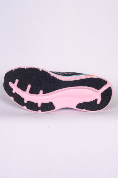 Hummel 900696-2761 HML PLAX Üstü Fileli Ve Bağcık Detaylı Ortapedik Taban Siyah-Pembe Kadın Spor Ayakkabı