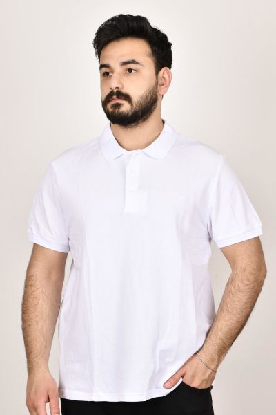 Cazador 22YCEEOB4613  Erkek Beyaz Polo Yaka  T-shırt