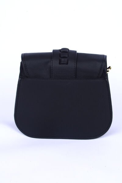 Carus Laaw23000038 Siyah Kadın Laura Ashley Kemer Detaylı Deri Omuz Çanta