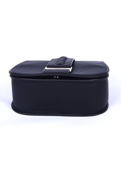 Carus Laaw23000038 Siyah Kadın Laura Ashley Kemer Detaylı Deri Omuz Çanta