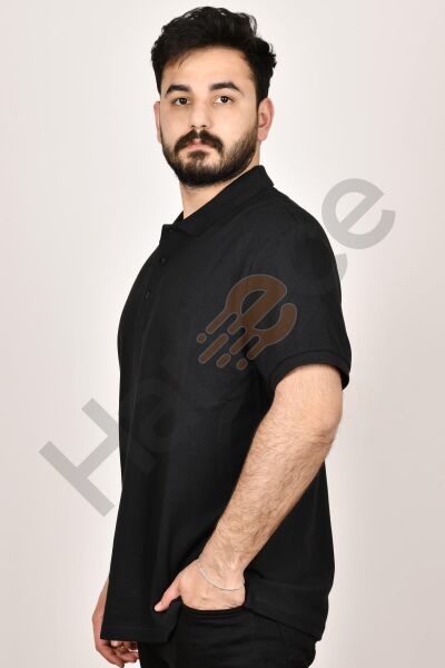 Cazador 22YCEEOB4613  Erkek Siyah Polo Yaka  T-shırt