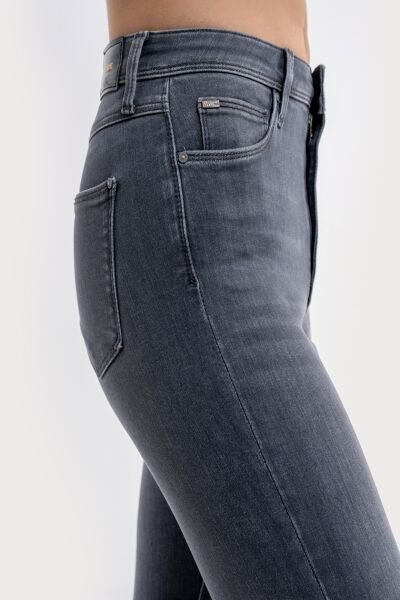 Loft 2034216 Gri Kadın Natalie Skinny Fit Yüksek Bel Dar Paça Kot Pantolon