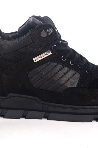 Pierre Cardin 382305 Vip Exclus Bağcıklı Siyah Ortapedik Taban Siyah Erkek Bot