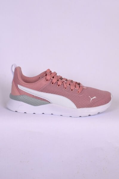 Puma 372004 32 Anzarun Lite Jr Bağcıklı Fileli Yandan Logolu Ortapedik Taban Koyu Pembe Kadın Günlük Spor Ayakkabı