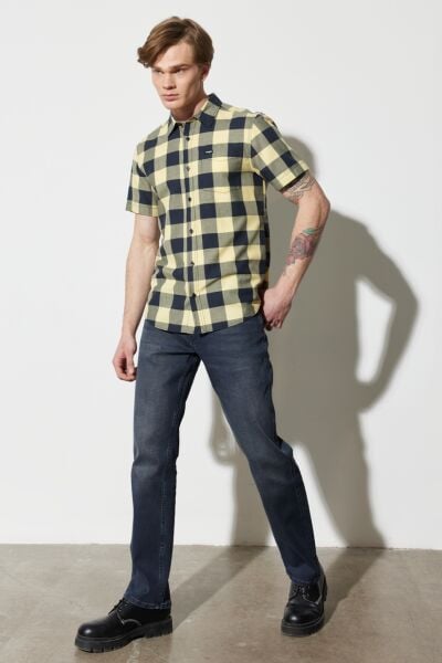 Wrangler W121026001 Texsas Koyu Mavi Erkek Pantolon