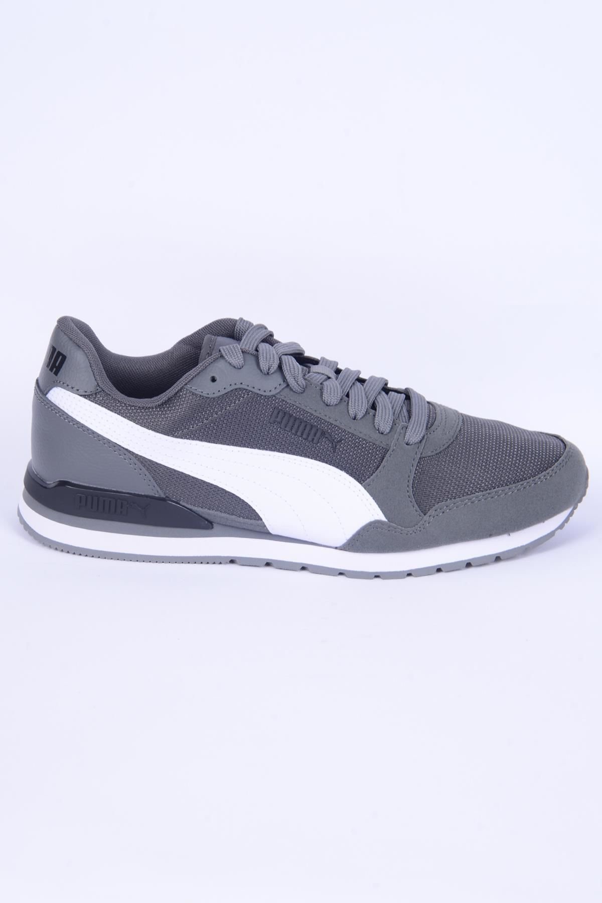Puma 384640-14 St Runner Mesh V3 Gri-Beyaz Erkek Spor Ayakkabı