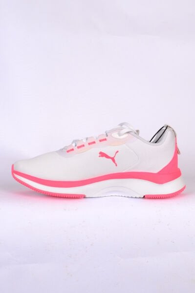 Puma 397673 02 Softride Orla Bağcıklı Ortapedik Taban Yab Destekli Beyaz-Pembe Kadın Spor Koşu Ayakkabısı