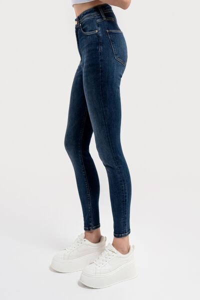 Loft 2036025 Mavi Kadın Natalie Skinny Fit Yüksek Bel Dar Paça Kot Pantolon