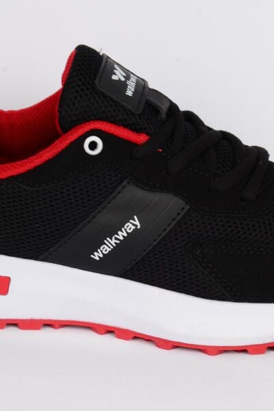 Walkway Manila G Siyah-Beyaz-Kırmızı Kadın Spor Ayakkabı