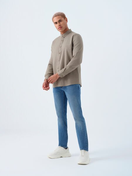 Loft LF2035696 Buz Mavi Erkek Ricardo Normal Bel Daralan Paça Kot Pantolon