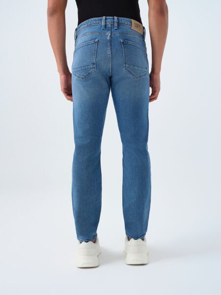 Loft LF2035696 Buz Mavi Erkek Ricardo Normal Bel Daralan Paça Kot Pantolon