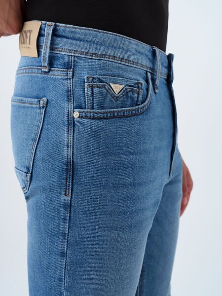 Loft LF2035696 Buz Mavi Erkek Ricardo Normal Bel Daralan Paça Kot Pantolon