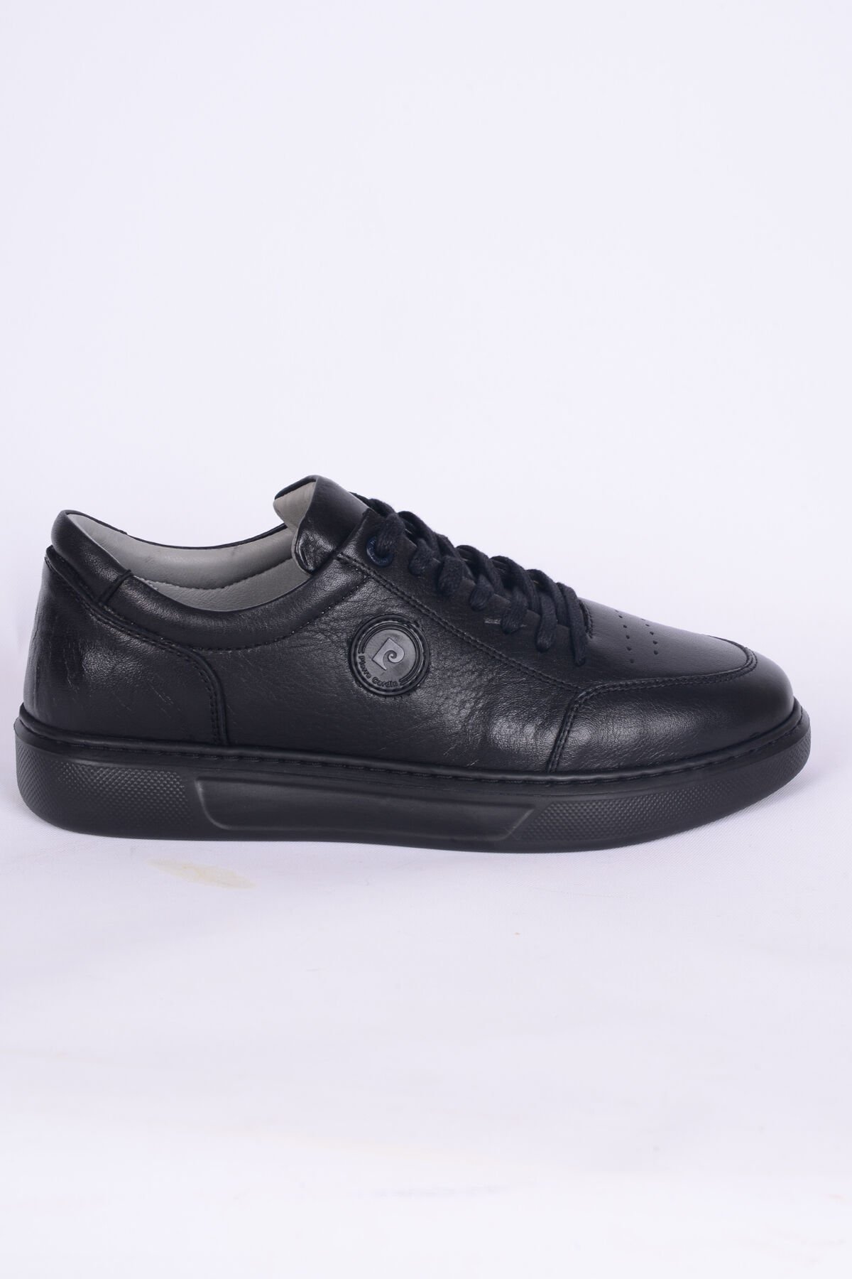 Pierre Cardin 42114 Deri Rahat Taban Bağcıklı Esnek Rahat Siyah Günlük Erkek Sneaker Ayakkabı