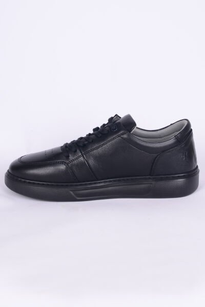 Pierre Cardin 42114 Deri Rahat Taban Bağcıklı Esnek Rahat Siyah Günlük Erkek Sneaker Ayakkabı